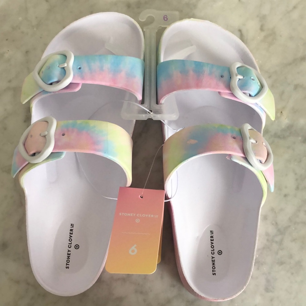 Stoney Clover Lane x Target Tie-Dye Sandals NWT